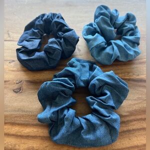 Denim Scrunchie Set